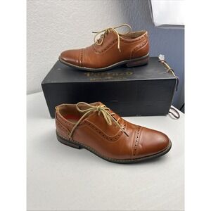 Parrazo of New York Men's Oxford Shoes Brown Size 8 Lace Up